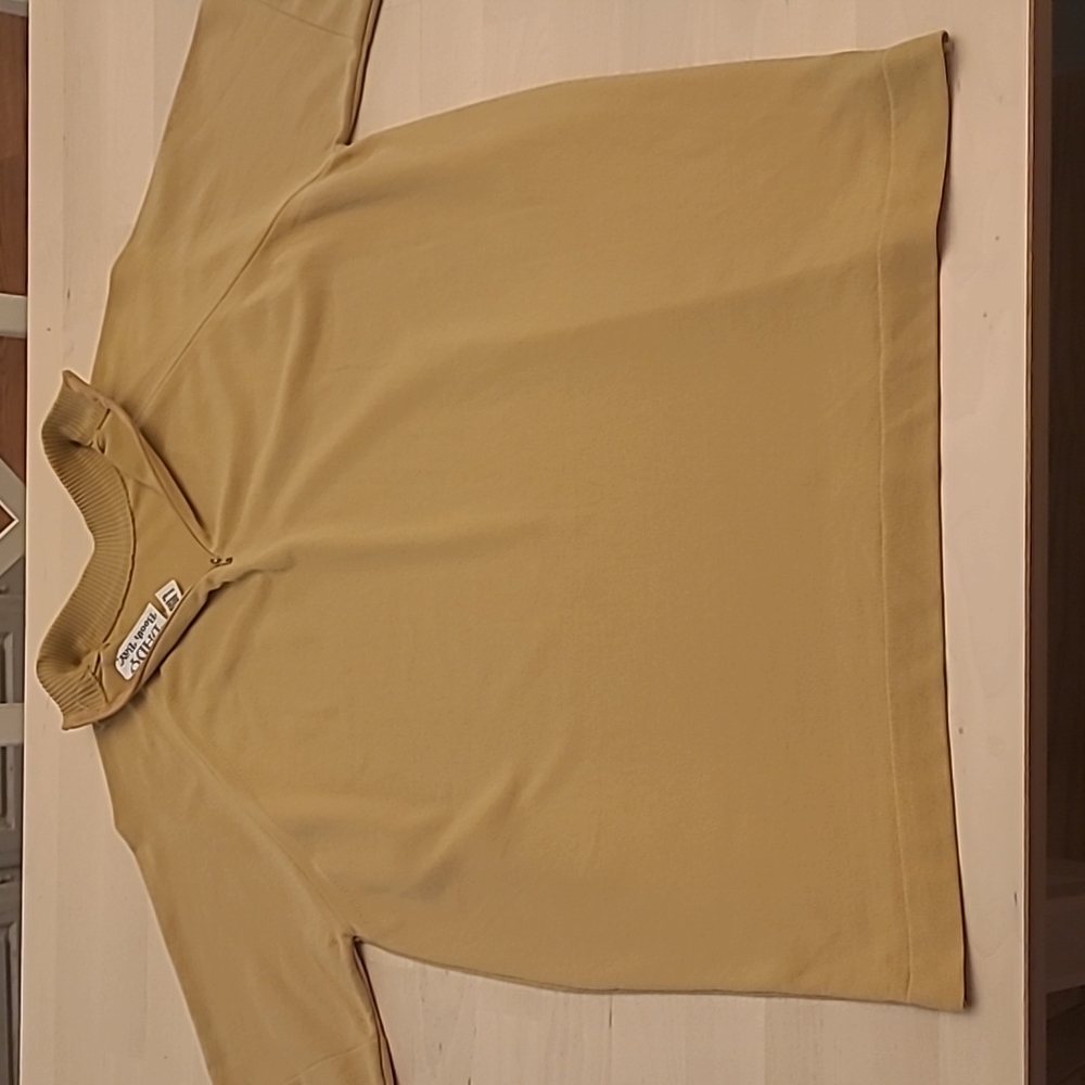 EUC VTG 70s Lady Booth Bay Khaki Mockneck Short Sleeved Shirt - Picture 10 of 13